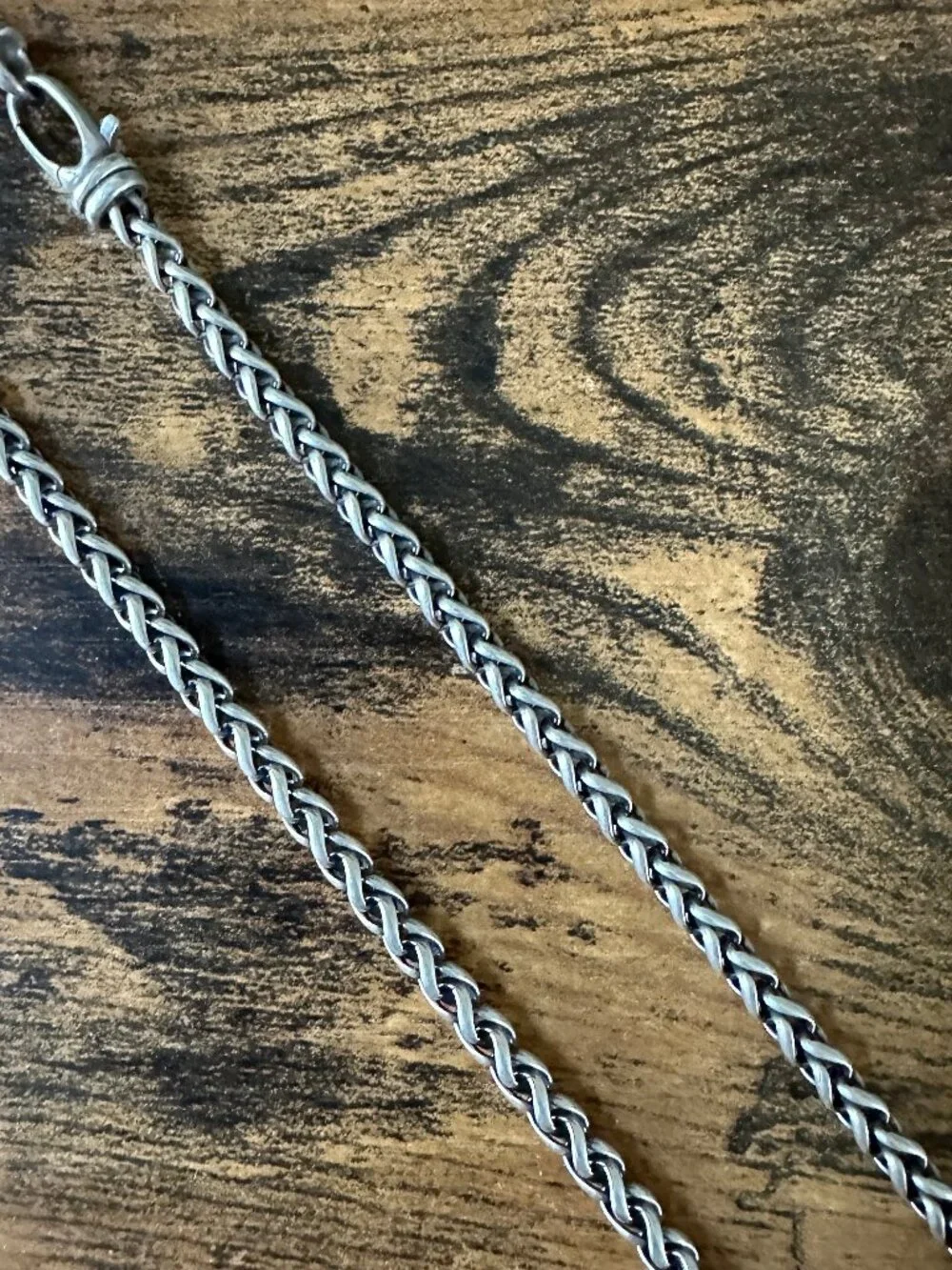 David Yurman Wheat Chain Necklace in Sterling Silver - 4mm - 24